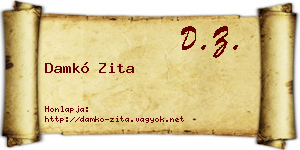 Damkó Zita névjegykártya